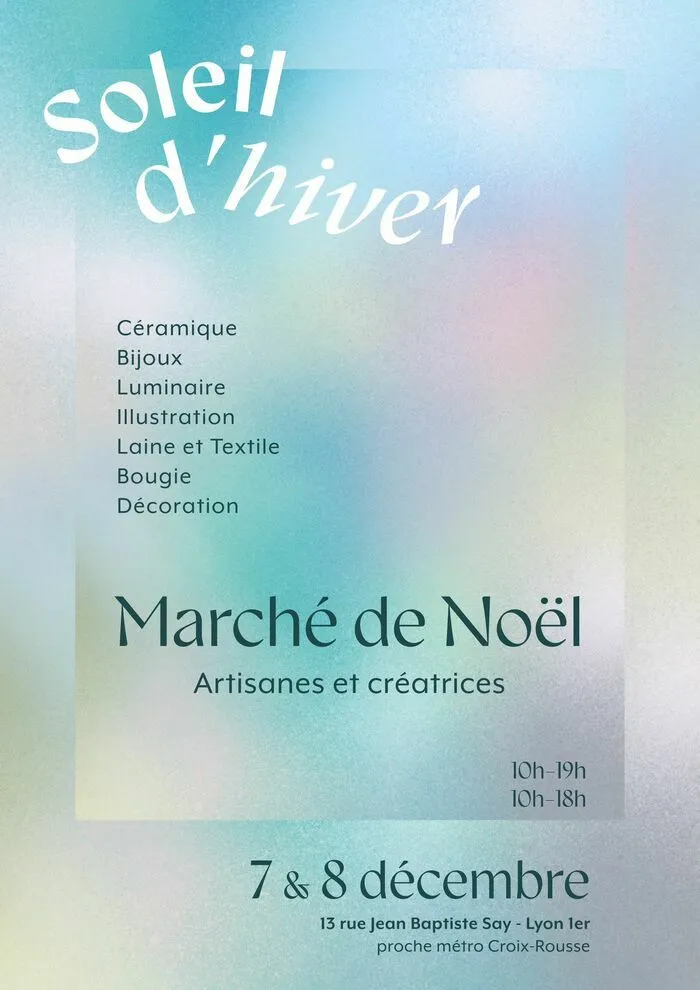 Marché de Noël à Lyon — Marché de Noël d'artisans créateurs lyonnais