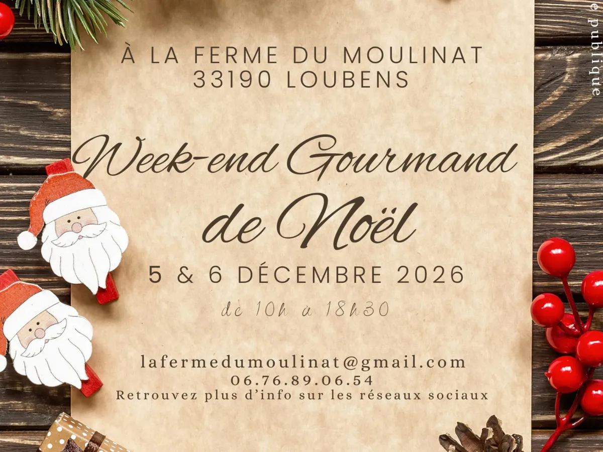 Marché de Noël à Loubens — Week-end Gourmand de Noël de la ferme du Moulinat