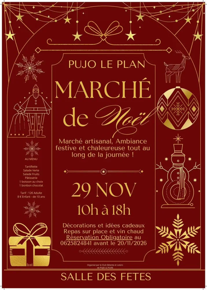 Marché de Noël à Pujo-le-Plan — Marché de Noël