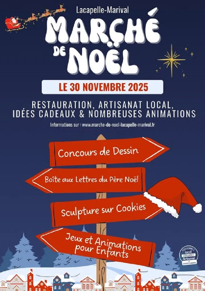 Marché de Noël à Lacapelle-Marival — Marché de Noël à Lacapelle-Marival