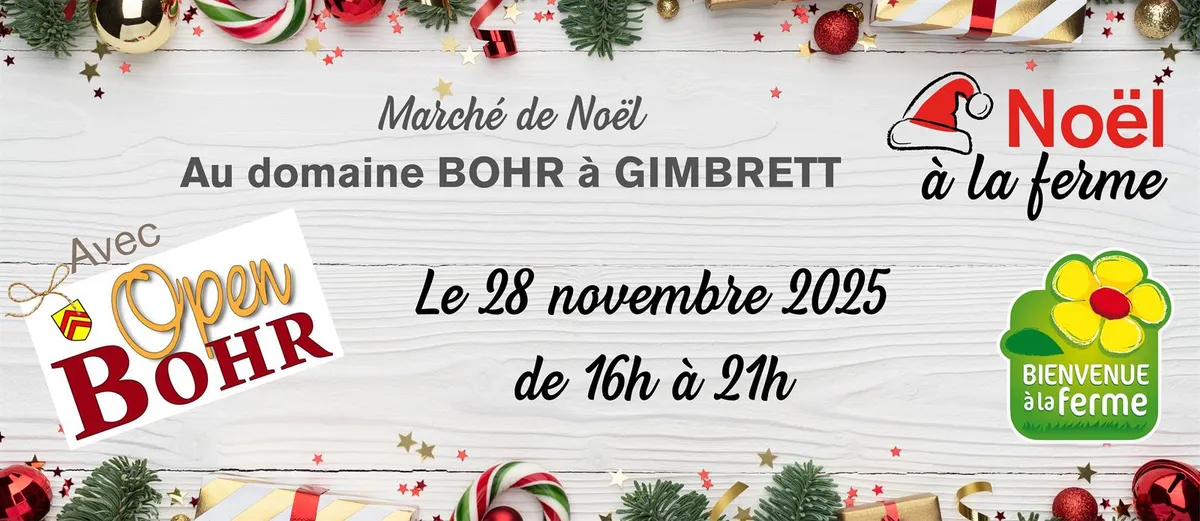 Marché de Noël à Berstett — Marché de Noël au Domaine Bohr avec Bienvenue à la Ferme