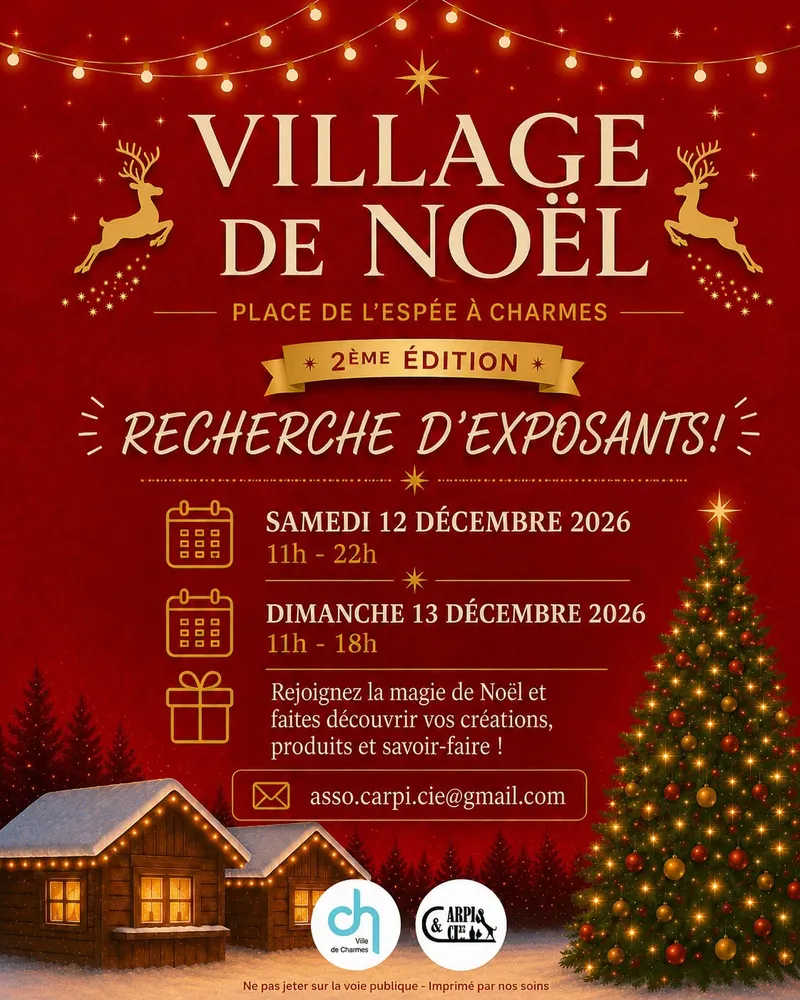 Marché de Noël à Charmes — Village de Noël