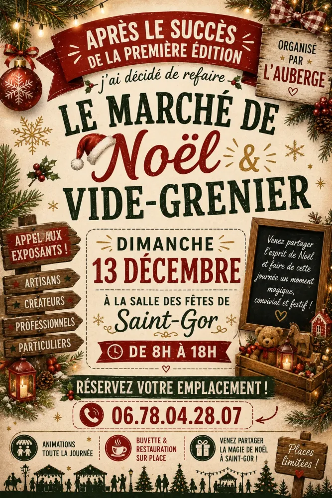 Marché de Noël à Saint-Gor — Marché de Noël & Vide greniers
