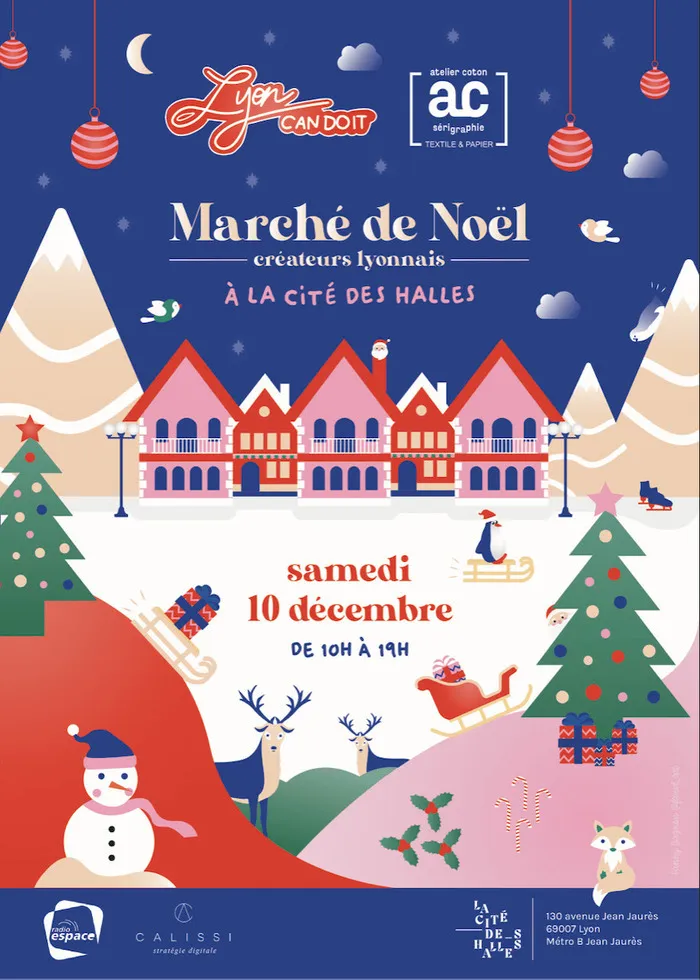 Marché de Noël à Isle-et-Bardais — Marché de Noël Lyon Can Do It à la cité des Halles