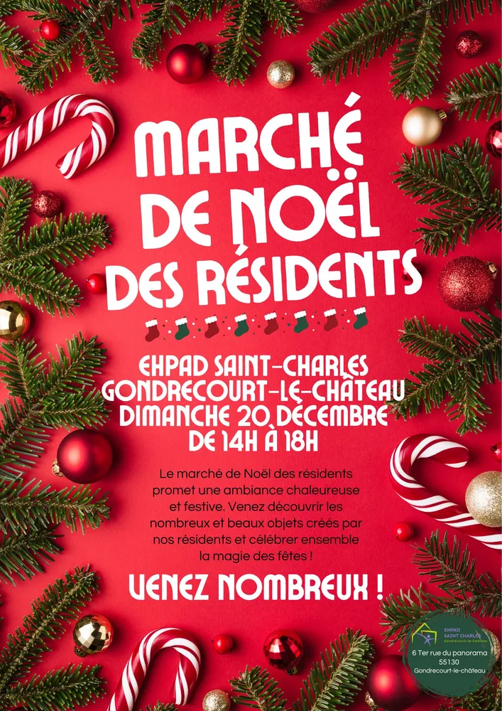 Marché de Noël à Gondrecourt-le-Château — Marché de Noel des résidents