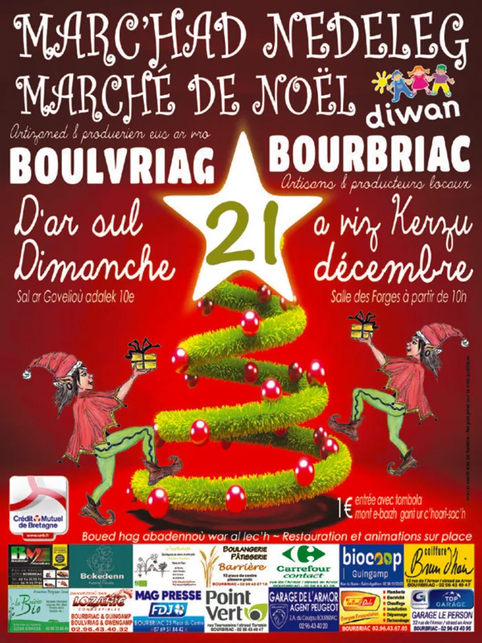 Marché de Noël à Bourbriac — Marché de Noël Diwan