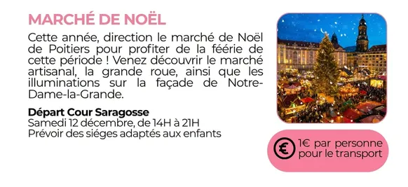 Marché de Noël à Saint-Maixent-l'École — Sortie au Marché de Noël de Poitiers