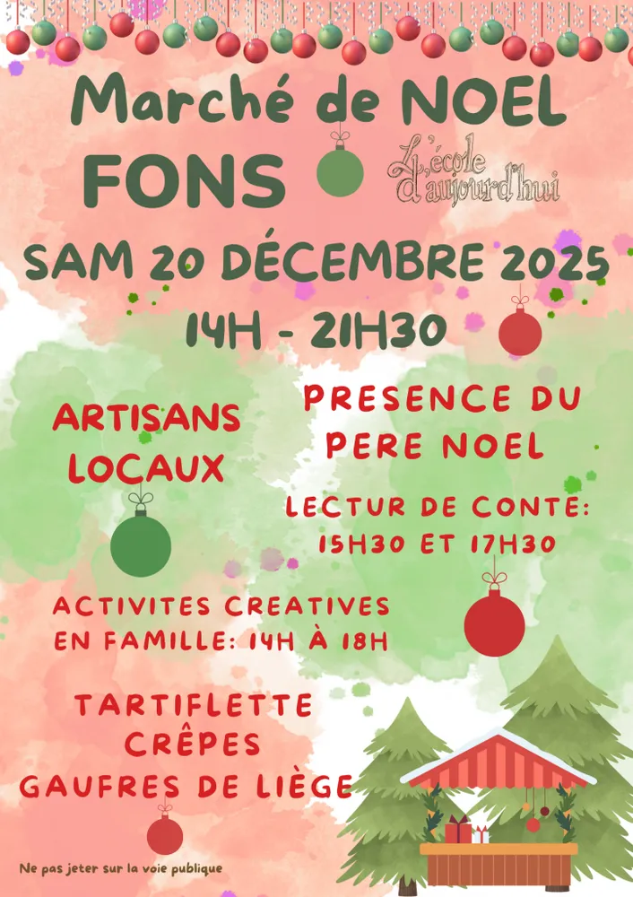 Marché de Noël à Fons — Marché de noël à Fons