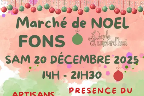 Marché de Noël à Fons — Marché de noël à Fons