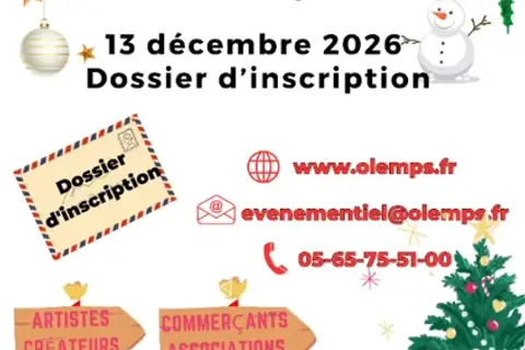 Marché de Noël à Olemps — Inscriptions ouvertes pour le Marché de Noël 2026 !