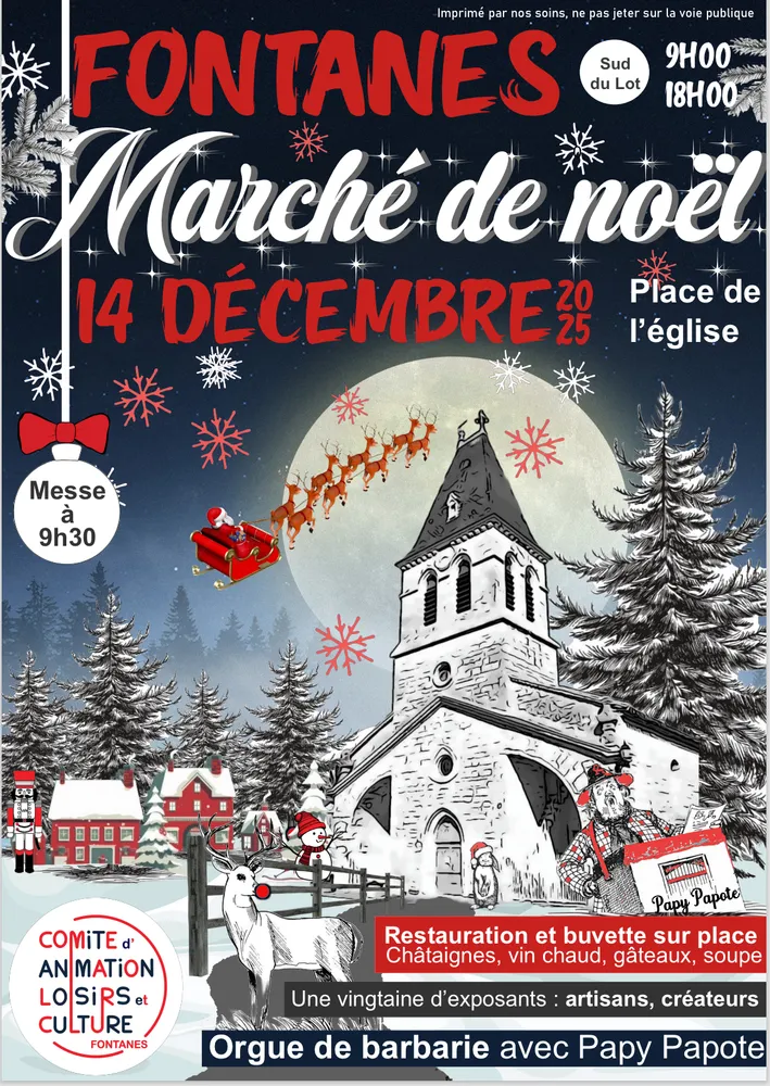Marché de Noël à Fontanes — Concert et marché de noël à Fontanes