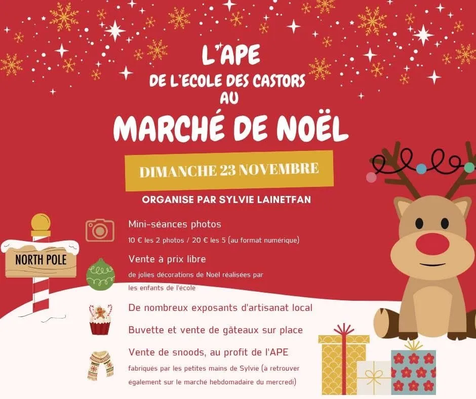 Marché de Noël à Bagnac-sur-Célé — Marché de Noël APE de l'école des Castors à Bagnac