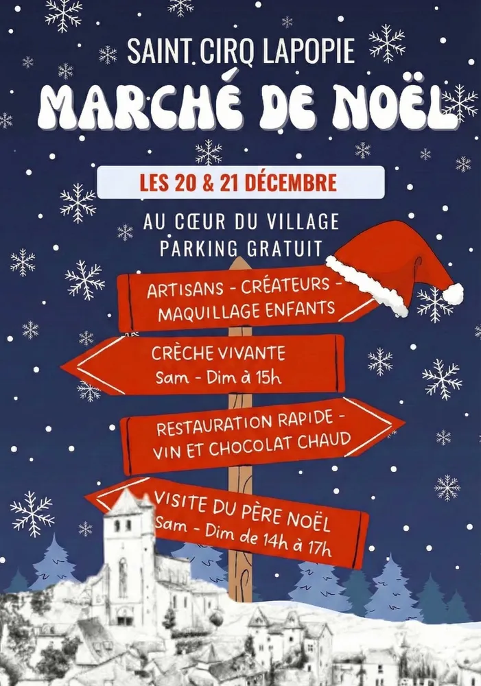 Marché de Noël à Saint-Cirq-Lapopie — Marché de Noël à Saint-Cirq Lapopie