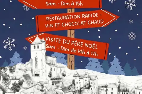 Marché de Noël à Saint-Cirq-Lapopie — Marché de Noël à Saint-Cirq Lapopie