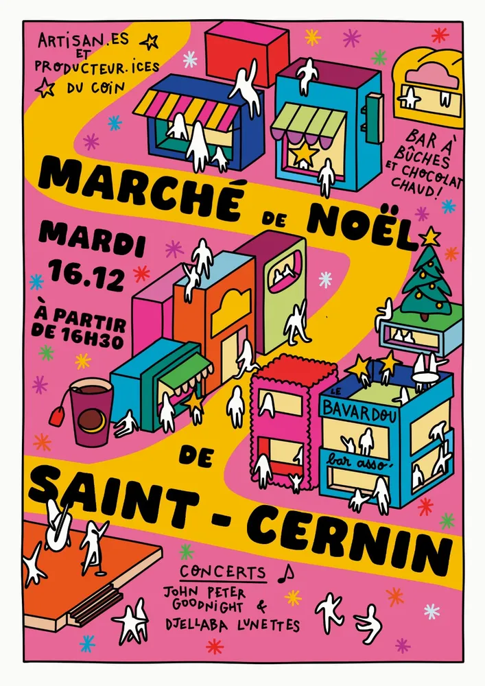 Marché de Noël à Les Pechs du Vers — Marché de Noël de Saint-Cernin