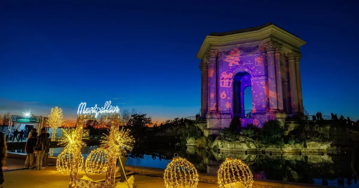 Marché de Noël à Montpellier — Marché de Noël de Montpellier – Promenade royale du Peyrou
