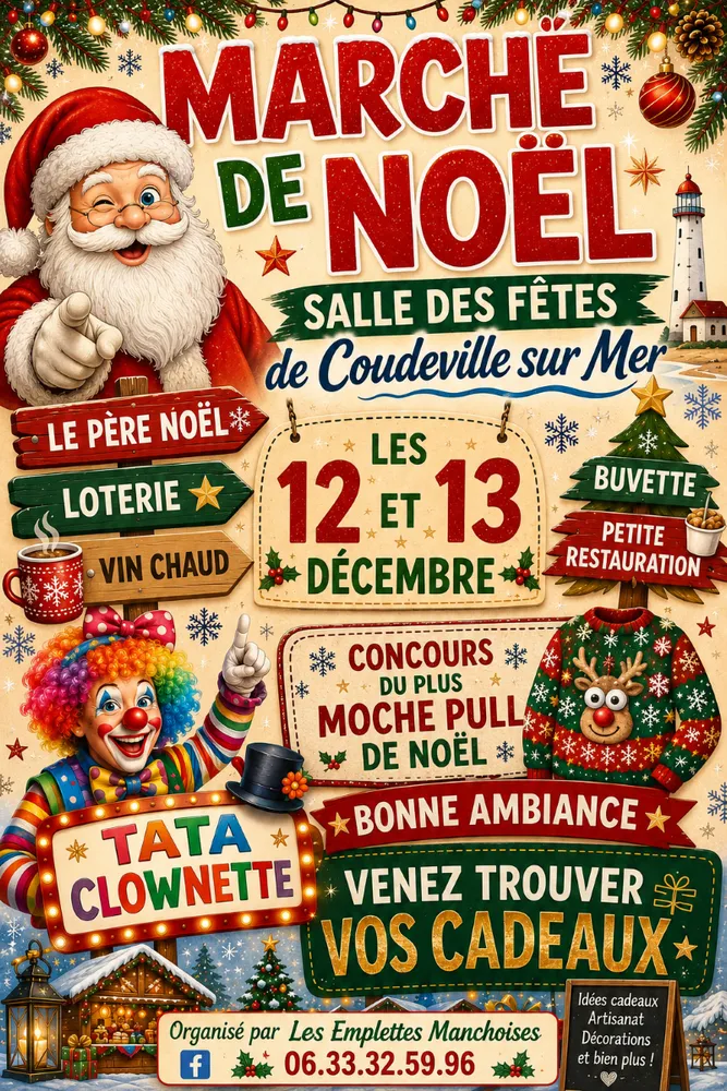 Marché de Noël à Coudeville-sur-Mer — Marché de Noël des Emplettes manchoises