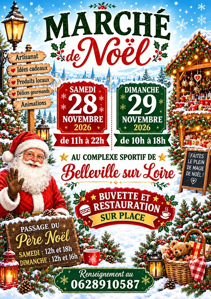 Marché de Noël à Belleville-sur-Loire — [Noël en Grand Sancerrois] Marché de Noël