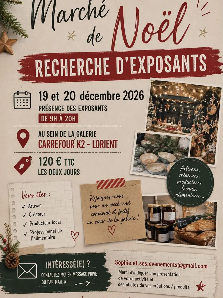 Marché de Noël à Lorient — Marché de Noël de la galerie Carrefour K2