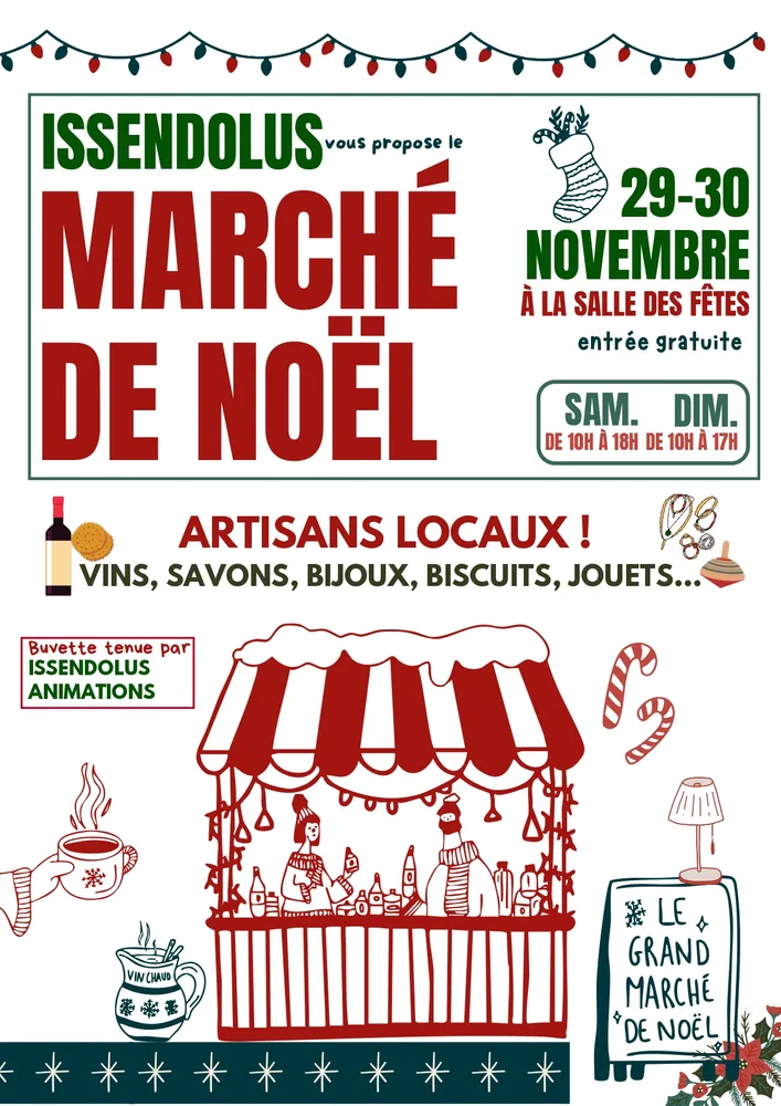 Marché de Noël à Issendolus — Marché de Noël à Issendolus
