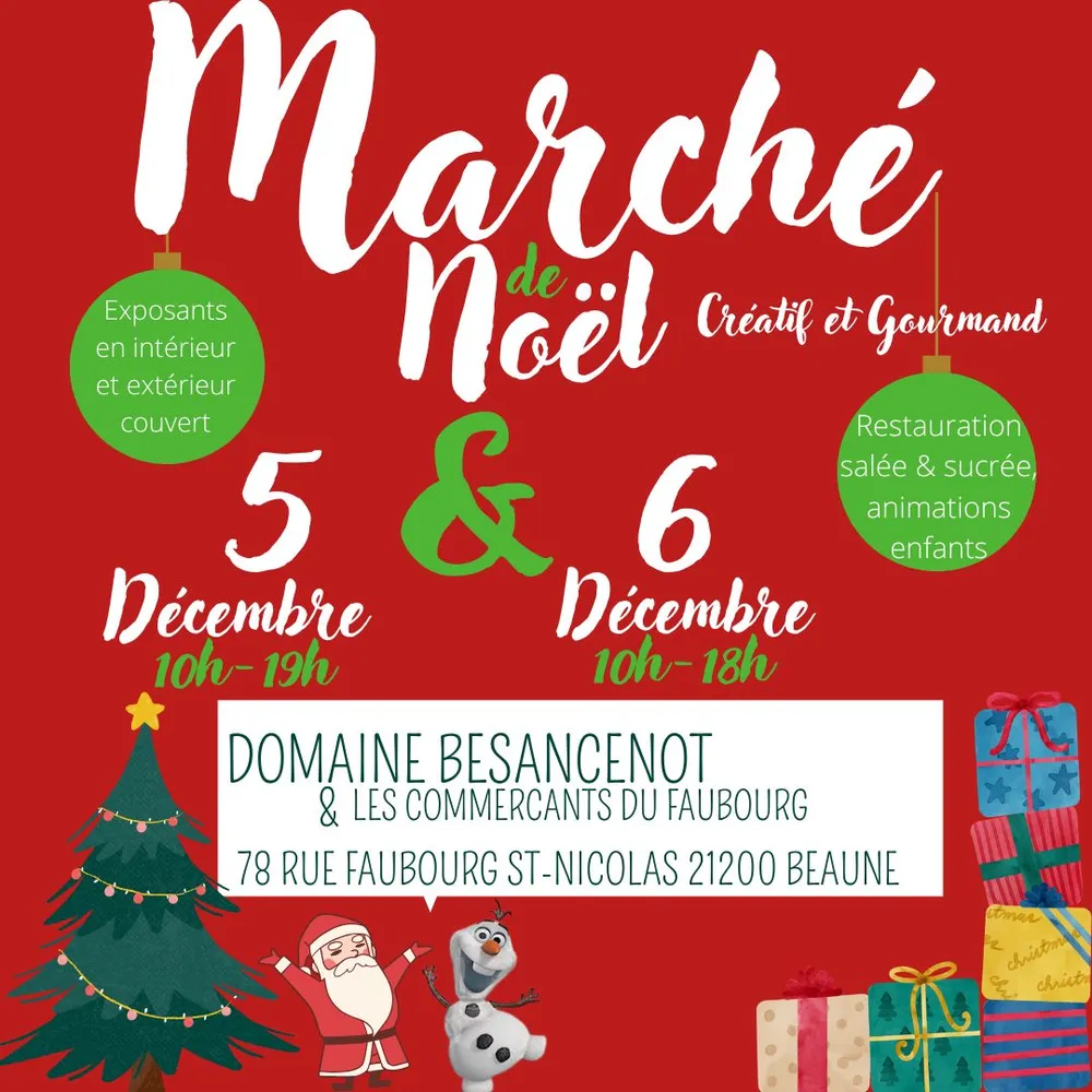 Marché de Noël à Beaune — Marché de Noël des producteurs au Domaine Besancenot