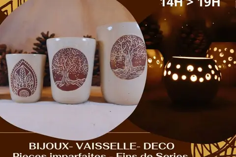 Marché de Noël à Montbrun — Porte ouverte de Noël à l'atelier Poterie Elodie Huyghe
