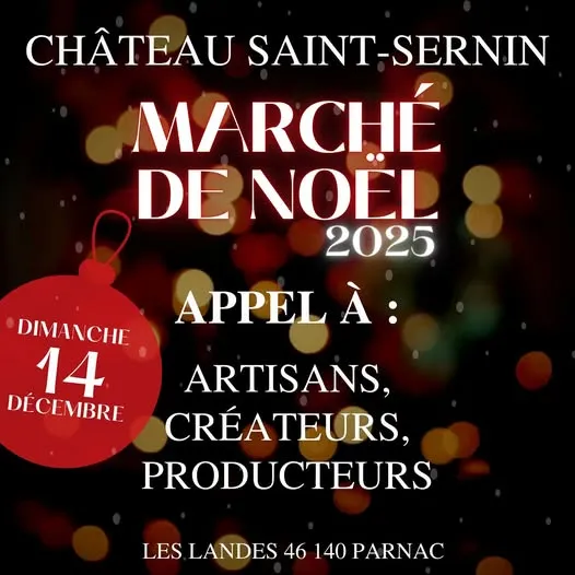 Marché de Noël à Parnac — Marché de Noël au château Saint-Sernin