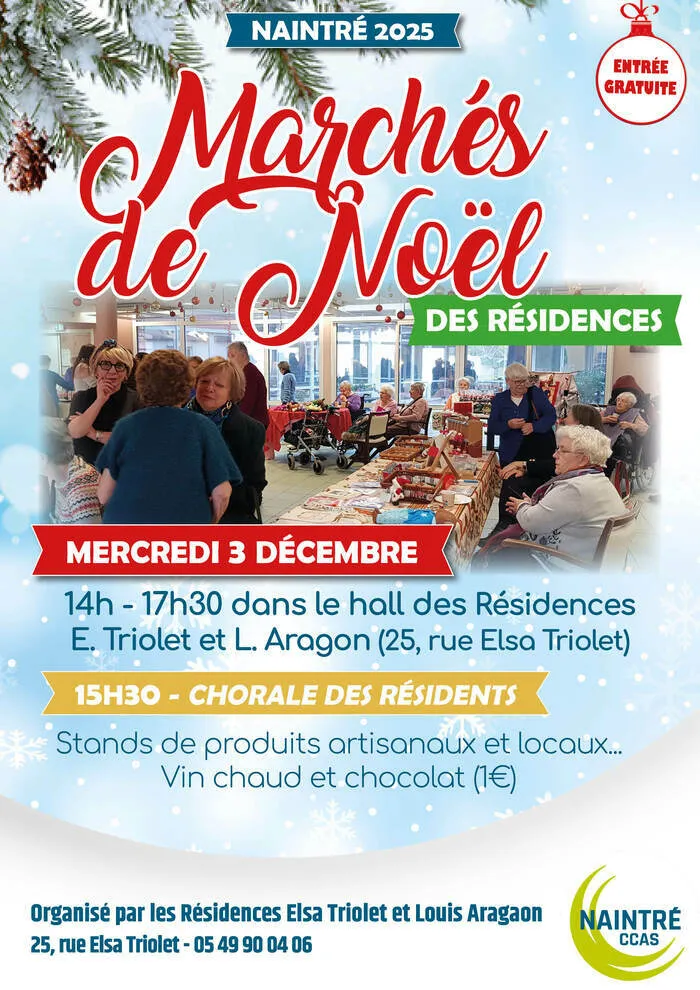 Marché de Noël à Naintré — Marché de Noël des Résidences