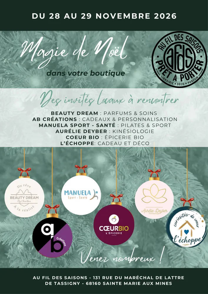 Marché de Noël à Sainte-Marie-aux-Mines — Marché de Noël à la boutique "Au Fil des Saisons"