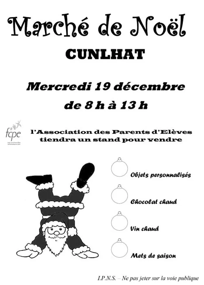 Marché de Noël à Cunlhat — Marché de Noël de Cunlhat - Mercredi 19 décembre 2018